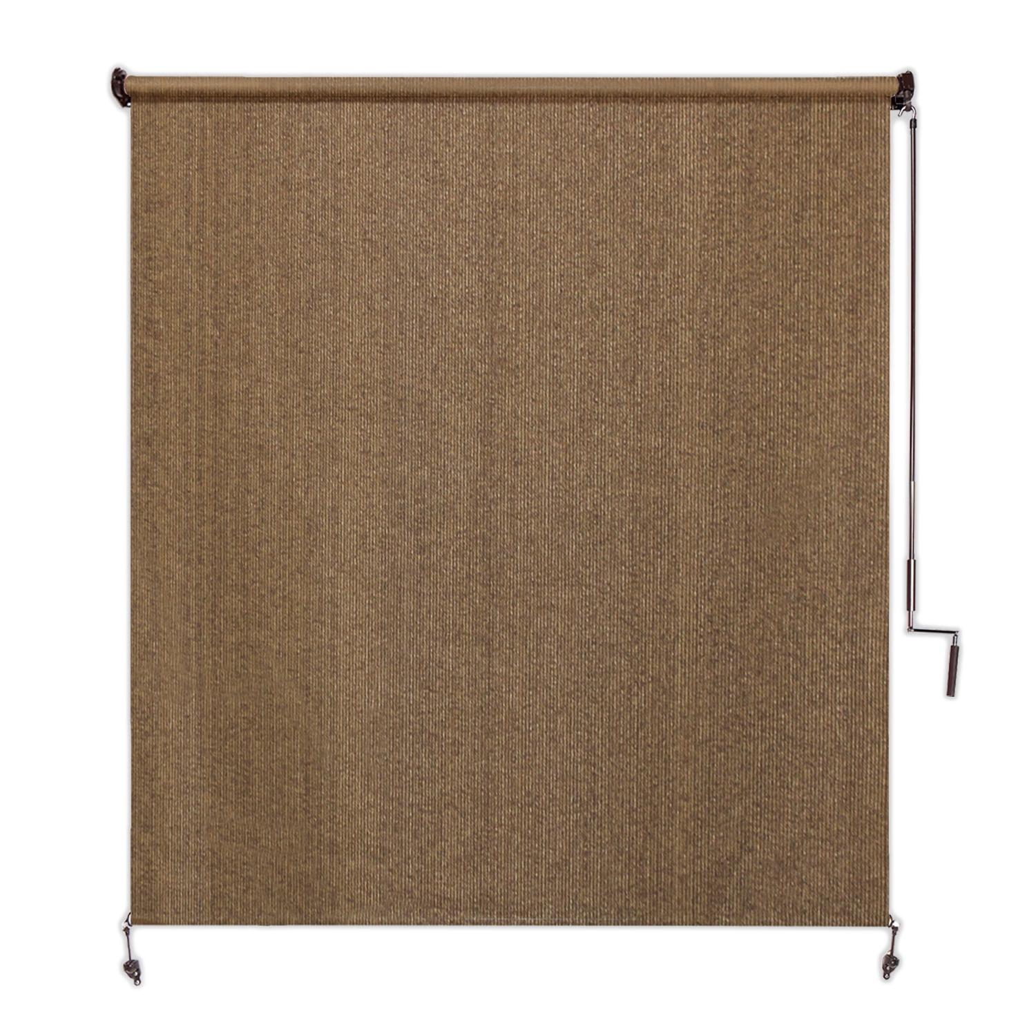 Coolaroo 96" x 96" Crank Operated Brown Roller Sun Shade