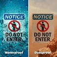 thumbnail image 6 of (2 Pack) Do Not Enter OSHA Notice Sign 7 Inch X 10 Inch Indoor / Outdoor Rust-Free Aluminum Metal Signs for Workplace, Workshop, and Construction Site, Made in the USA, 6 of 8