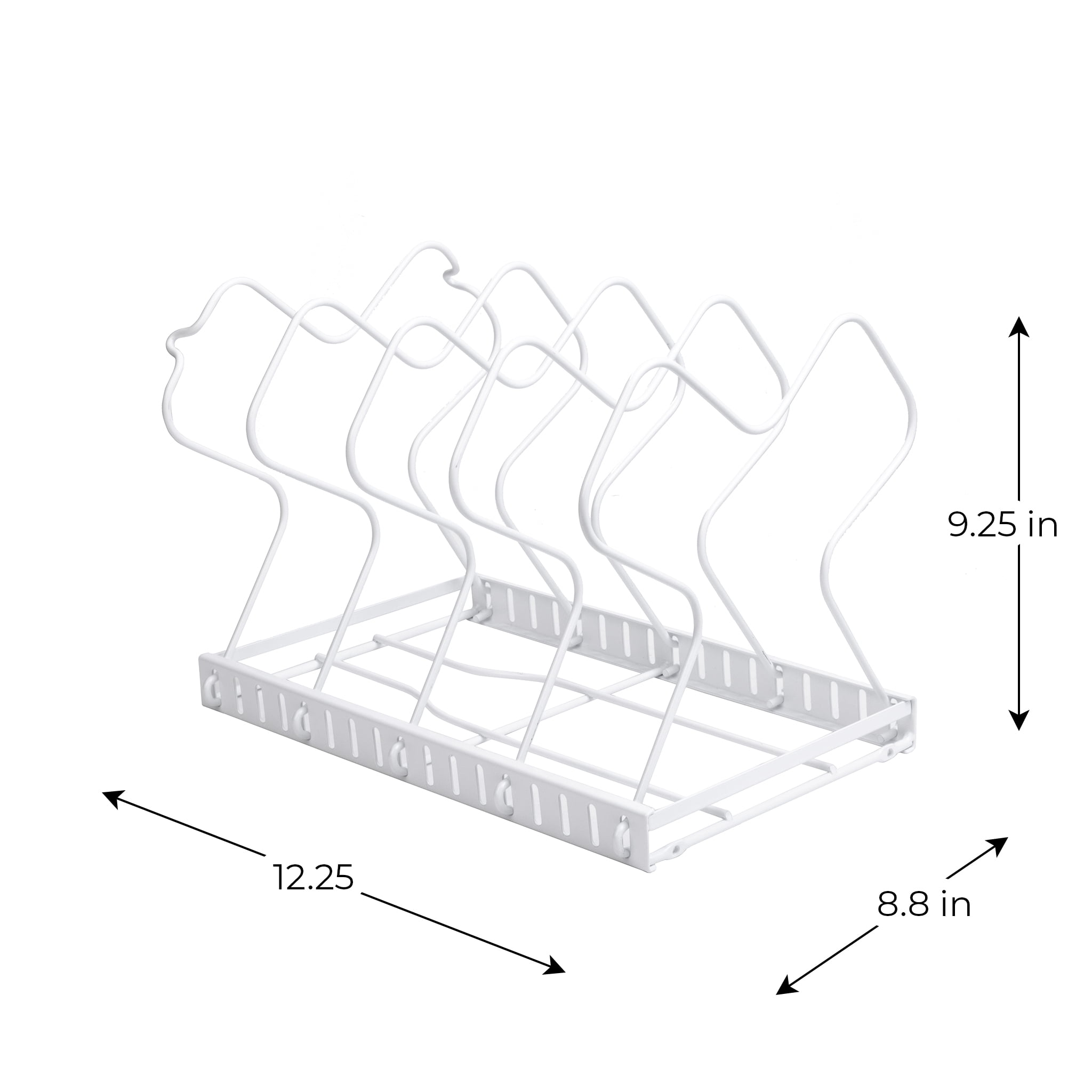 Mainstays White Wire Organization Rack-Use Vertical or Horizontal-Pantry-Kitchen