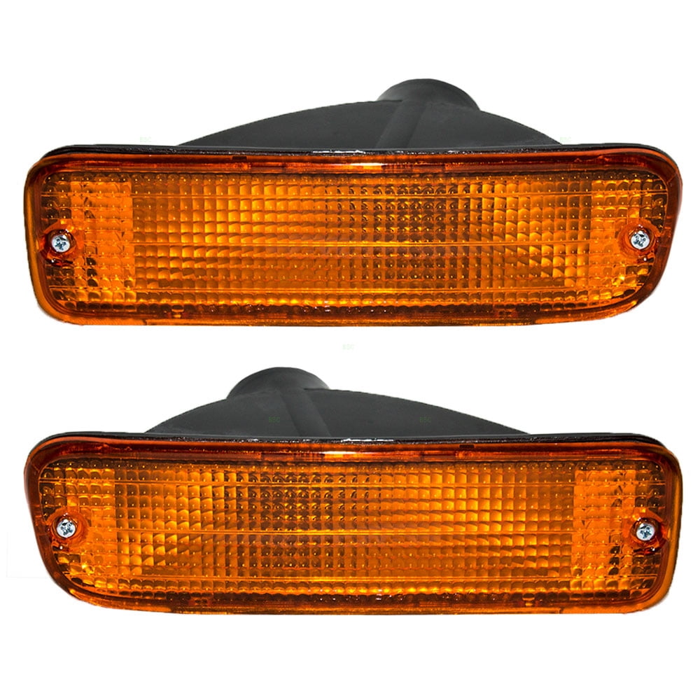 Drivers Park Signal Front Marker Light Lamp Lens Replacement for 1995-1997 Toyota Tacoma Pickup Truck w/ 2-Wheel Drive 81520-35100 