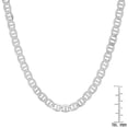 thumbnail image 3 of Thick/Heavy Men's Italian Silver Mariner Chain - 22"-24", 3 of 5