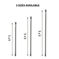 thumbnail image 4 of Evideco Adjustable Small Cafe Curtain Rod Set of 2, 16"-24", Chrome Finish, 4 of 5
