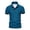 Blue, variant on Yifymode Men's Slim Fit Short Sleeve Polo Shirt, Contrast Collar Button Placket Soft Knit Casual Top Black L