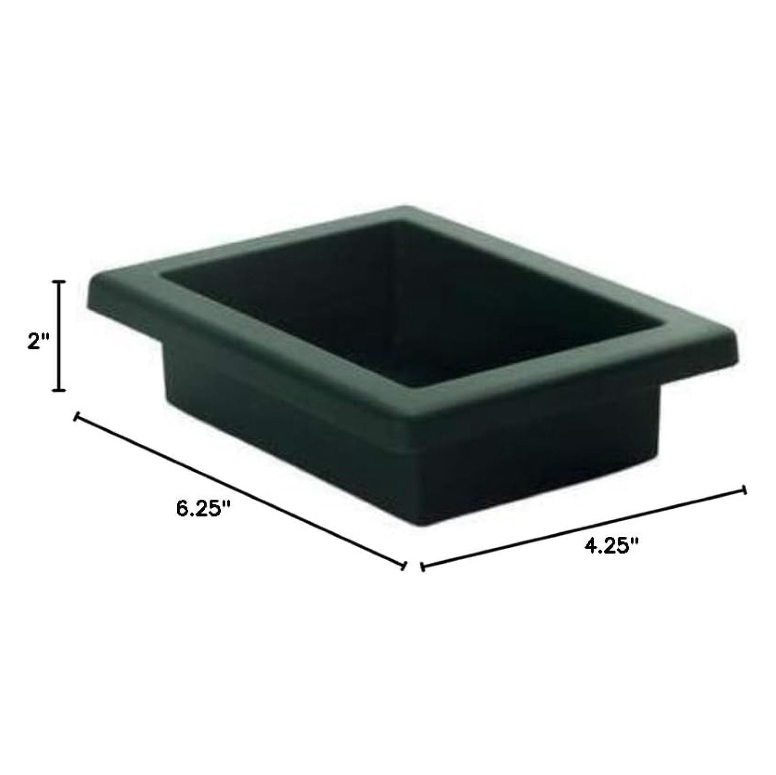 Floral Foam Case Bricks Arrangement Everyday Dishes - Floral Foam Holder w/Button Feet - Lightweight Floral Tray - 6.25" L X 4.25" W X 2" H - Pack of 36, Pine