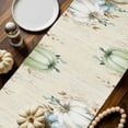 thumbnail image 2 of Fall Pumpkin Table Runner, Autumn Thanksgiving Kitchen Dining Table Decoration for Home Party Decor 13x108 Inches, 2 of 9