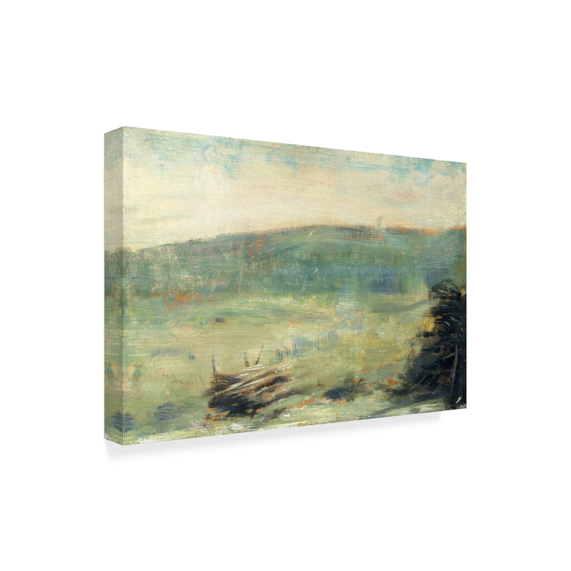 Trademark Fine Art 'Landscape At Saintouen' Canvas Art by Georges Pierre Seurat