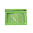thumbnail image 2 of 2 Pack Three-Hole Binder Pencil Pouches With Zipper, Transparent PVC Window Pen Bags, Grommet Reinforced Binder Storage Pouches For Pens, Markers, Office Supplies, And Accessories, 2 of 9