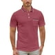 thumbnail image 1 of Camisa de manga corta entallada para hombre: con cuello, poliéster, primavera/verano, pantalones/pantalones cortos a juego, tallas S-XXL (busto 104-123 cm), 1 of 5