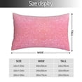 thumbnail image 2 of Rateoe Sparkly Pink Glitter Pattern Decorative Pillow Case,Throw Pillow Covers,Plush Pillow Cover,Soft Pillow Case,Velvet Pillow Case-14"x20", 2 of 6