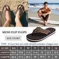 thumbnail image 6 of Men's Soft Flip-Flop Sandals, Light Weight, Shock Proof, Non-Slip, Wide Sole, Canvas Strap, Comfort Thong Slippers for Indoor and Outdoor Beach,Size 8.5-14, 6 of 6