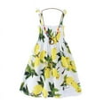 thumbnail image 3 of Big Girls Summer Casual Floral Boho Dress Party Beach Dresses Kids Spaghetti Strap Sundress, 3 of 7