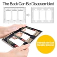 thumbnail image 4 of Yayeee Rocker Switch Wall Plate 1-Gang 4.6"x2.9" Home Decorative Outlet Cover, Beige Striped Trees, 4 of 6