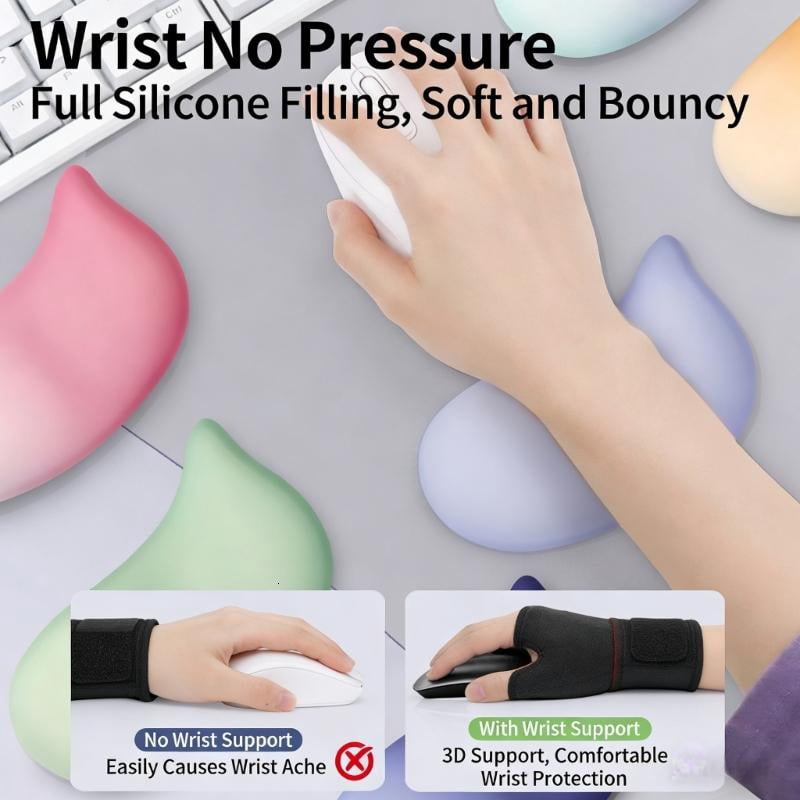 CEORPER Mouse Pad Comfort Wrist Rest For Keyboard And Mouse Cushioned Support Mat
