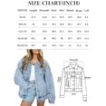 thumbnail image 2 of SUNBS Jean Jacket For Women Denim Jacket With Pocket Button Down Loose Fit Style, 2 of 8