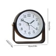 thumbnail image 3 of 3.9 Inch Small Analog Alarm Clocks, Desk Clock,Cute Table Clock with Light，Adjustable Angle forTravel,Bedside,Bedroom,Teens,Living Room Decor, 3 of 7