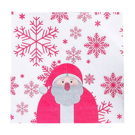 Darzheoy Christmas Napkins Colored Printed Napkins Party Napkins Party Ambiance Napkins Disposable Napkins
