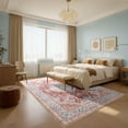 thumbnail image 2 of Ultrug Vintage Rugs Soft Accent Area Rug Retro Distressed Medallion Carpet for Bedroom Living Room Home Decor,4'x6',Gold, 2 of 7