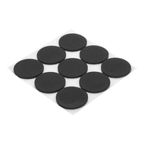 Non Slip Furniture Pads 1-3/8" (35mm x 2mm), 16 Pcs Adhesive Backed Round Rubber Feet Anti-Scratch Rubber Furniture Grippers for Hardwood Floor Electronics Bed Drawers DIY