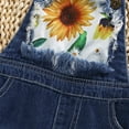 thumbnail image 5 of NZRVAWS Little Baby Girl Clothes Suspender Ripped Denim Floral Shorts Baby Girl Summer Clothes 6-7 Years, 5 of 8