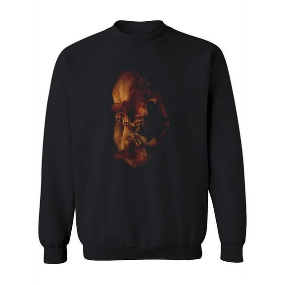 Abyssinian Staring At Reflection Sweatshirt Women -Image by Shutterstock, Female 4X-Large
