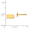 thumbnail image 2 of 14K Yellow Gold Earring Button Kansas Women'S Ks Small State, 2 of 2
