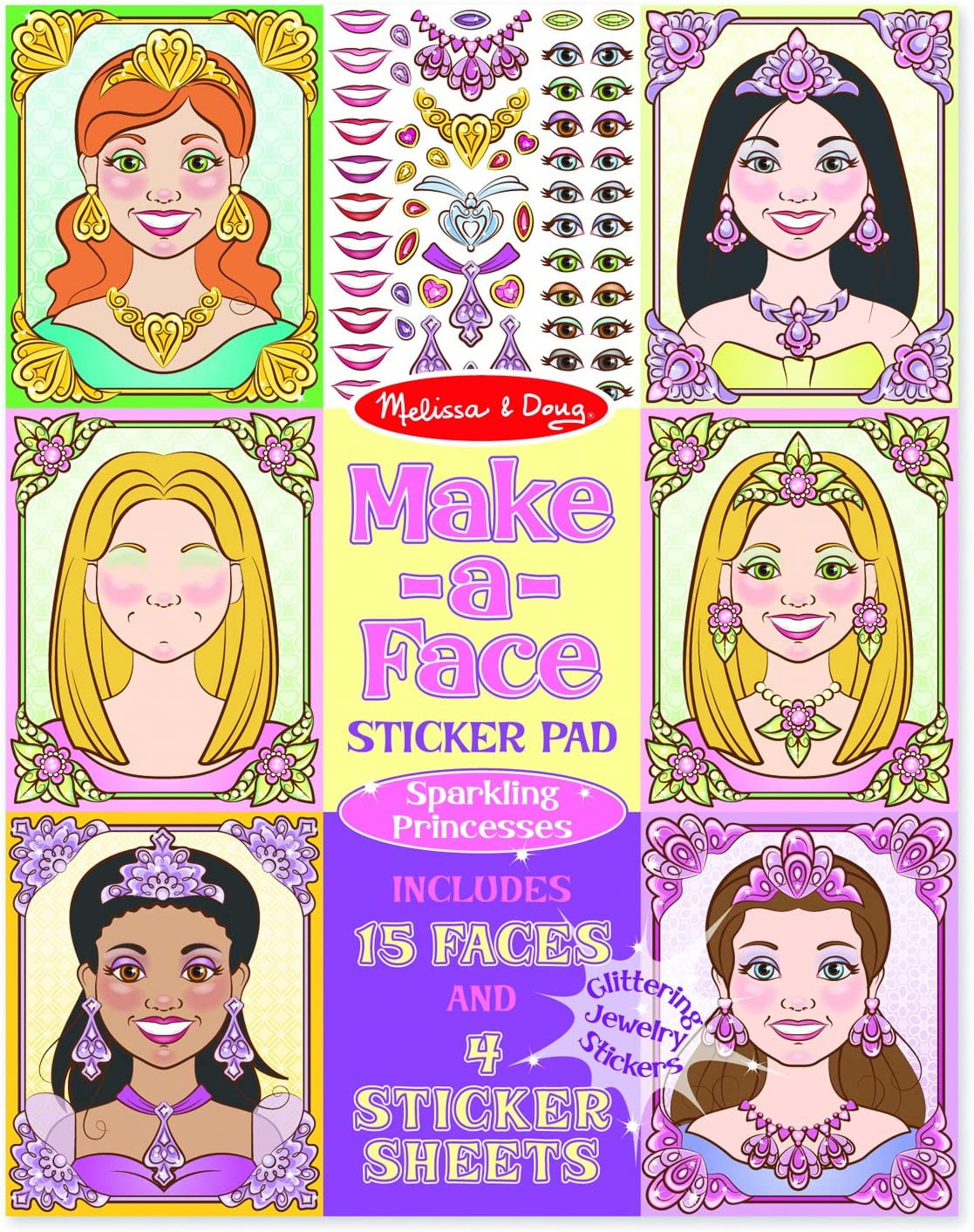 Make A Face Sticker-Bücher Set – 3 Bücher Mit 90 Gesichtern & 750 Aufklebern Für Kinder
