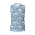 thumbnail image 6 of Lsque Turtle Print Men's Cotton Blend Sleeveless Muscle Shirts (S-3XL)- Moisture Wicking, Odor Protection, UPF 30+,, 6 of 8