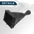 thumbnail image 6 of Unique Bargains Gear Shifter Knob with Cover 5 Speed Manual Stick Shifter Knob for Peugeot 206 Faux Leather Black White, 6 of 6