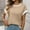 c01Yellow, variant on JGGSPWM Women's Summer Short Sleeve Blouses Solid Color Shirts Top Fashion Round Neck Cap Sleeve Knit Casual Clothes Yellow S