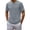 Grey, variant on Men's Cotton T Shirts Short Sleeve Oversized Crewneck Knit Shirts Kingdom T-Shirt Workout Casual Tops Moisture Wicking Basic Tees