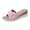c-Pink, variant on Espadrilles Wedge Slip on Slides for Women Arch Support Buckles Beach Shoes Low Wedges Walking Sandals for Ladies Outdoor Blue Size 7