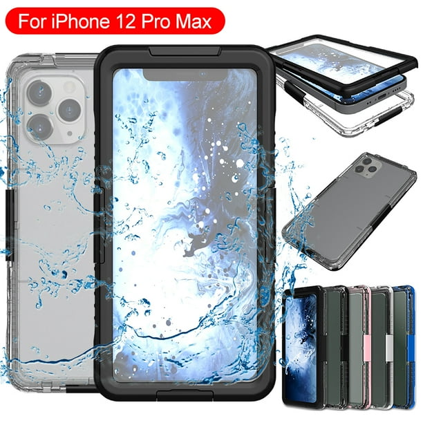 For Iphone 12 Mini Shockproof Case Waterproof Built In Screen Protector Cover White Walmart Com
