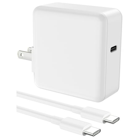 65w USB C Fast Charger, PKPOWER Wall Charger Power Adapter with 6ft USB-C to USB-C Cable, for Galaxy S21/20, Dell XPS 13 and Any Laptops