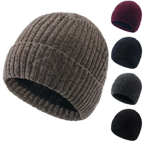 Sentmoon Winter Hats for Men Men Winter Hat Winter Fashion Men'sand Women's Unisex Outdoor Knitted Warm Protection Cap for Coldand Windy Weather
