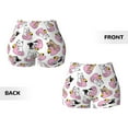thumbnail image 3 of Sikiie French Bulldog Duck Print Workout Shorts Women Scrunch Butt Gym Shorts Seamless High Waist Tummy Control Yoga Biker Athletic Shorts, 3 of 5