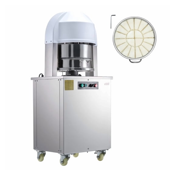Electric Dough Divider 20PCS - Automatic Dough Cutter for Bakery, Bread Making, 60-260g Portions, Stainless Steel Commercial Dough Portioning Machine