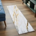 thumbnail image 4 of Marble White Gold Runner Rug 2x6 FT, Non Slip Hallway Rugs, Modern Marbles Geometric Washable Soft Floor Carpet Non-Shedding Throw Runner Carpet Long Rug for Entryway Kitchen Bedside Sliding Door, 4 of 8