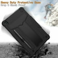 thumbnail image 2 of Galaxy Tab S6 Lite 10.4" Case (SM-P610/P615/P613/P619), Epicgadget Hybrid Shockproof Rugged Drop Protection Cover with Kickstand for Samsung Galaxy Tab S6 Lite 10.4 Inch 2020/2022 Tablet (Black/Black), 2 of 5