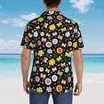 thumbnail image 6 of Daiia Flower Butterfly Hawaiian Shirt for Men Gentle Cotton Regular Short Sleeve Casual-3X-Large, 6 of 9