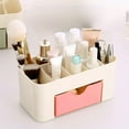 thumbnail image 1 of Mohdy Pink Cosmetic Storage Box for Desktop Organization,Storage Box Color Stationery Solid Color Storage Box Desktop Finishing,Include：1× Storage Box,Material:High Quality, 1 of 3