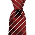 thumbnail image 4 of Scott Allan Mens Striped Tie | Burgundy Red Neckties Tie for Men, 4 of 7