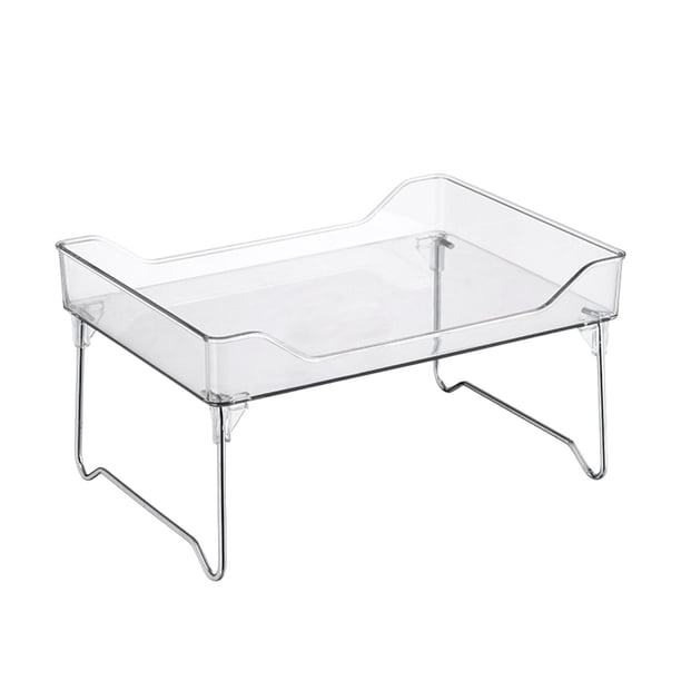Estante de almacenamiento de escritorio,Organizador de encimera de perfume cosmético de maquillaje,Estante de escritorio de especias de cocina de baño transparente,Soporte para bandejas de DYNWAVEMX Estante de almacenamiento de escritorio