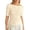 A-Beige150, variant on Women's Ruched Tshirts Boat Neck Elbow-Length Sleeve Solid Color Tees Loose Fit Daily Wear Holiday Tee Tops