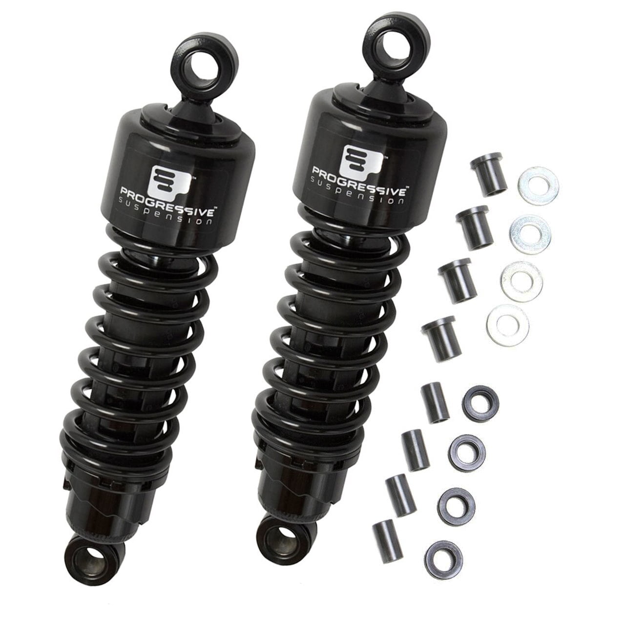 Progressive 412 Series Motorcycle Rear Shocks Black 11.5" (4124074B