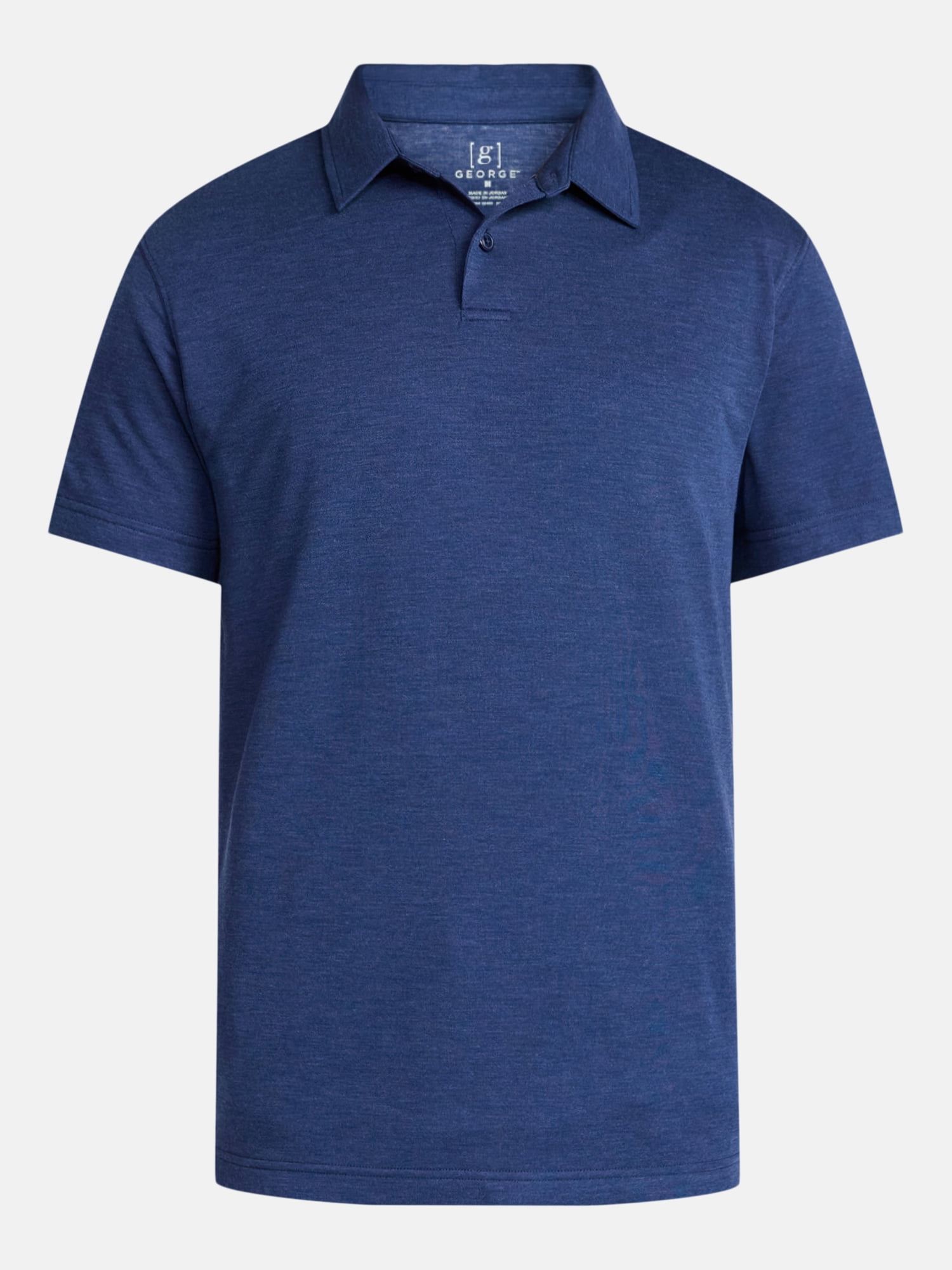 George Men's and Big Men's Double Knit Polo Shirt with Short Sleeves, Sizes S-5XL