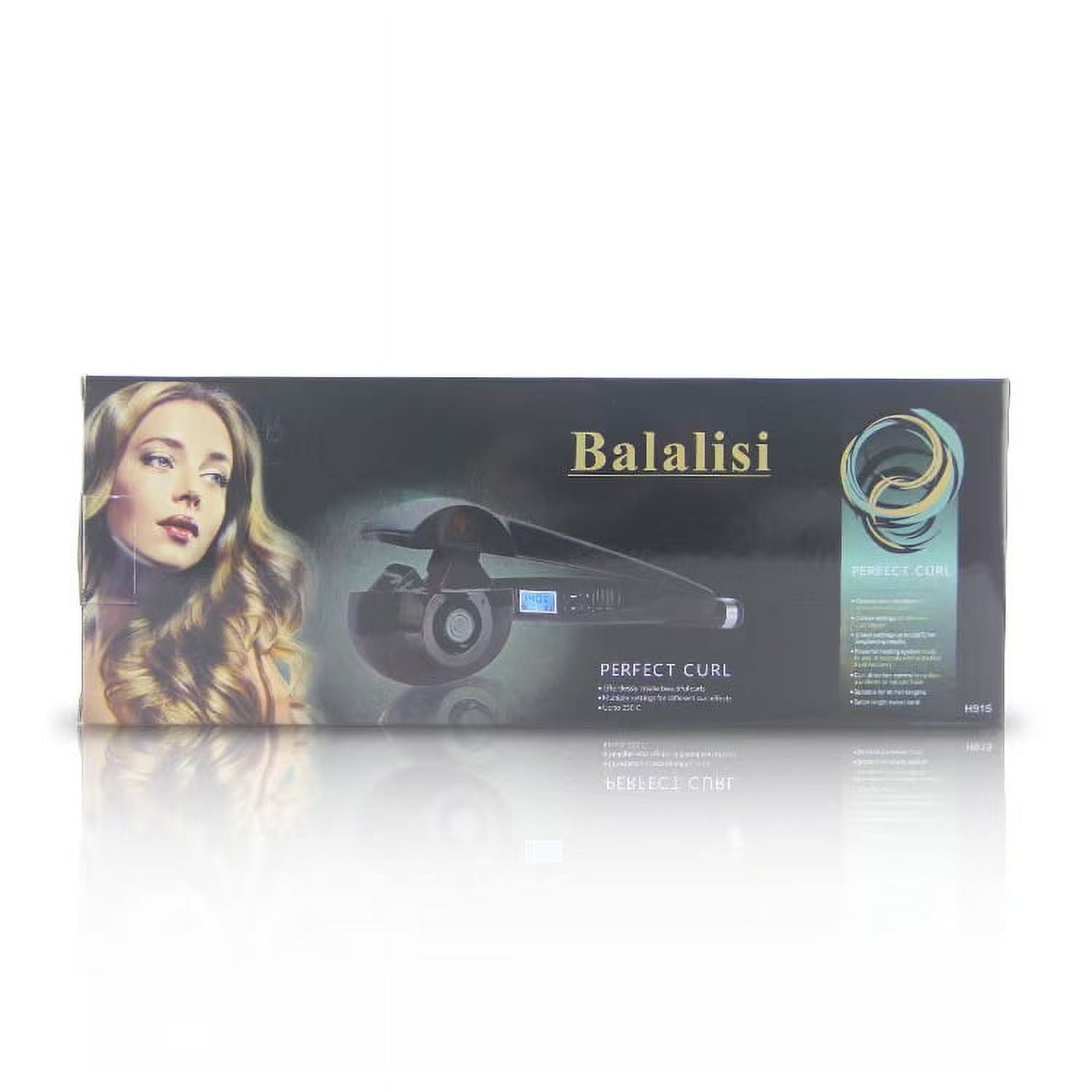Rechargeable Auto-Rotate Curling Iron Cordless - 6 Temp & Smart Sensor, Ceramic-Tourmaline Barrel for Salon Waves with LCD Display