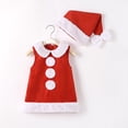 thumbnail image 1 of LEEy-world Vêtements pour Bébés Filles Robe Princesse Fleur au-Dessus du Genou Manches Courtes Taille Élastique Imprimé Robe Princesse, Rouge, 1 of 1