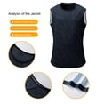 thumbnail image 5 of Bovxnpu Men's Clothing Set 2 Piece Outfits Tracksuit Sleeveless Crew Neck Men's Casual Button Shirt Pants Set, 5 of 7
