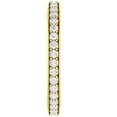 thumbnail image 2 of Pompeii 1/2 Ct Diamond Eternity Ring Womens Wedding Band 14k Yellow Gold EX3 Lab Grown, 2 of 4