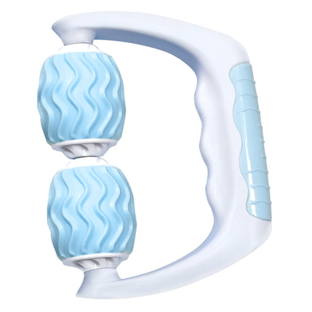 Milisten Entraîneur de Muscles Portable Rouleau de Massage Bleu Design Ergonomique pour Adultes Lot de 1